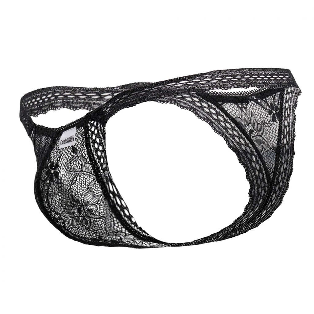 CandyMan 99420 Strings en dentelle doublée Couleur Noir