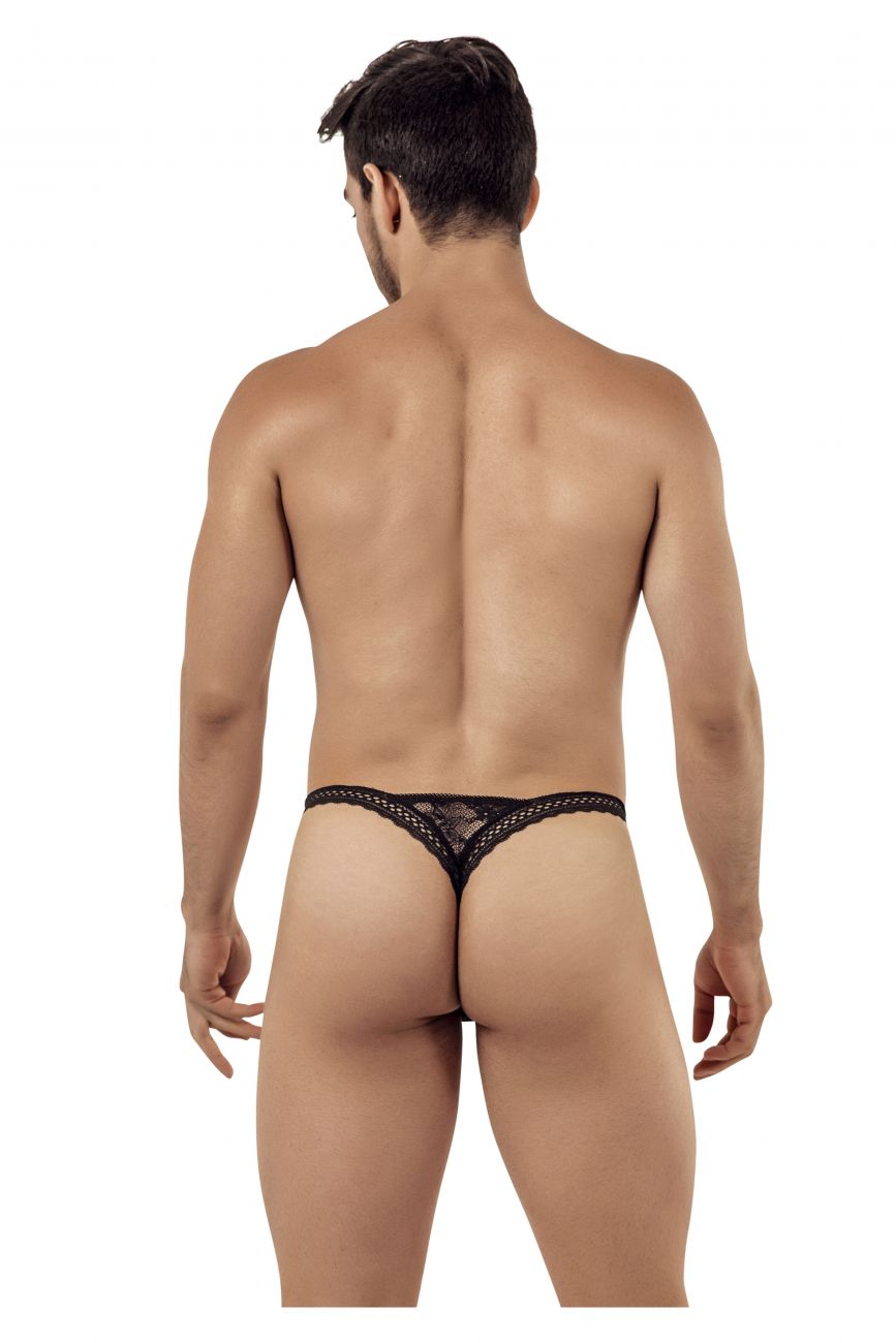 CandyMan 99420 Strings en dentelle doublée Couleur Noir