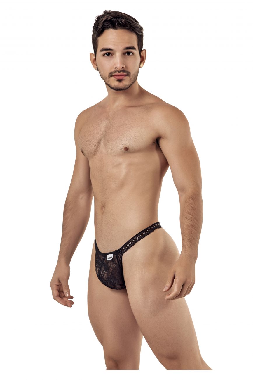 CandyMan 99420 Strings en dentelle doublée Couleur Noir