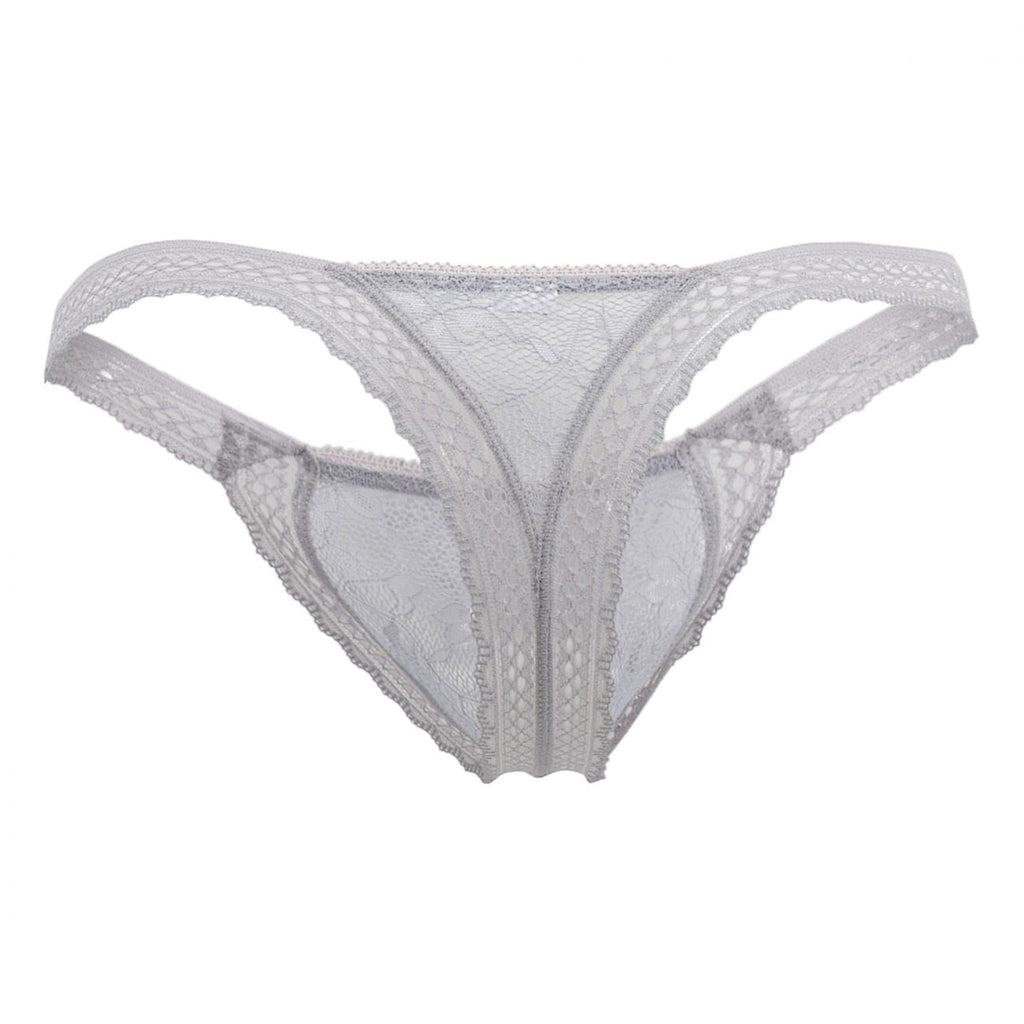 CandyMan 99420 Strings en dentelle double couleur gris