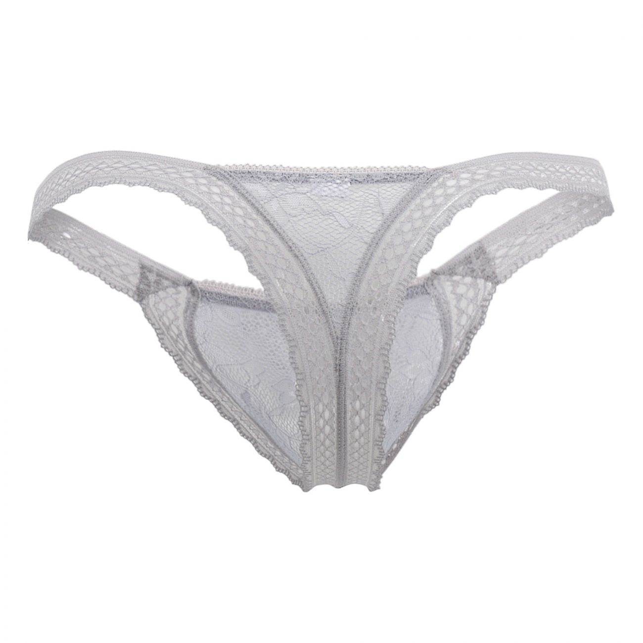 CandyMan 99420 Strings en dentelle double couleur gris