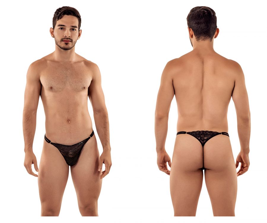CandyMan 99421 String en dentelle couleur noire