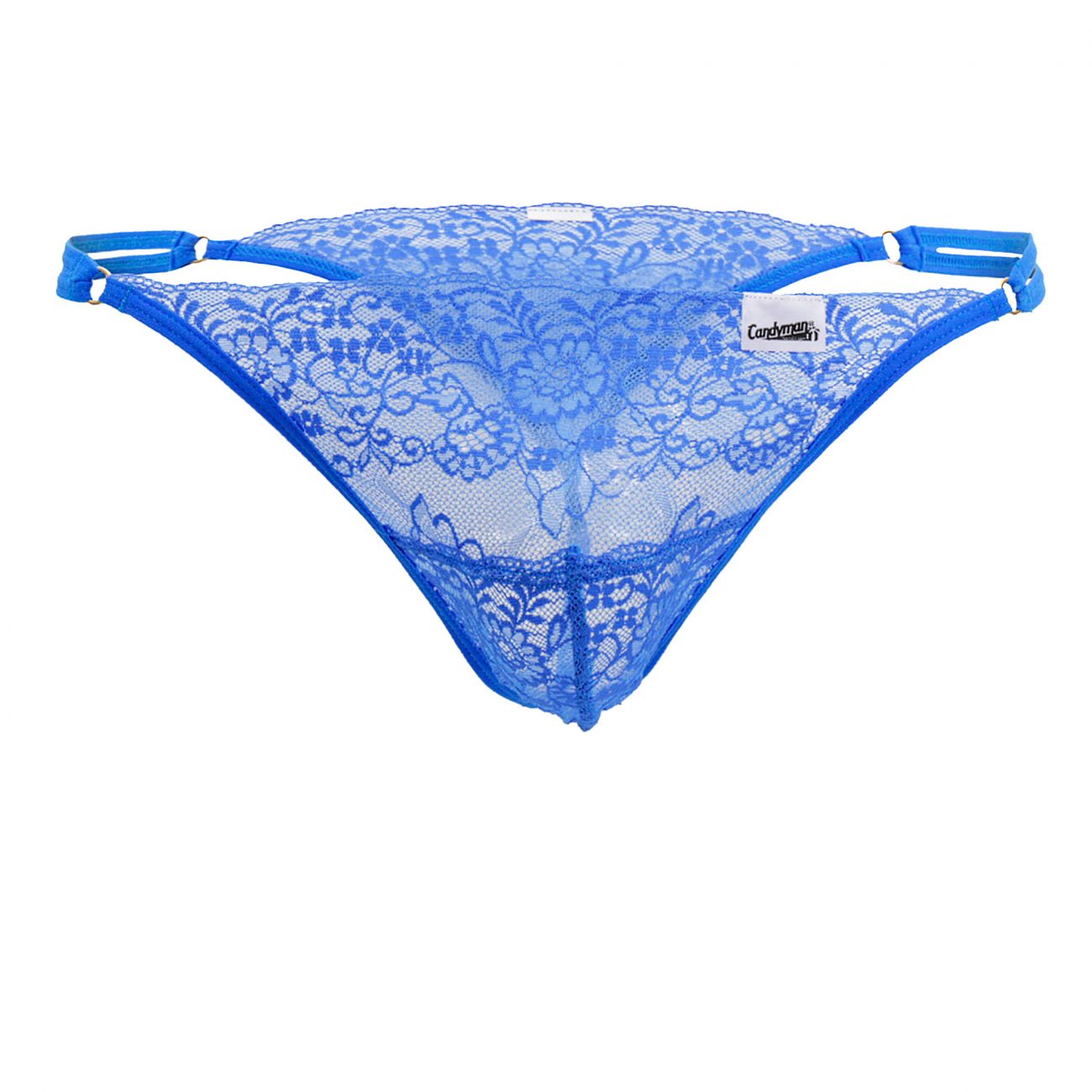 CandyMan 99421 String dentelle couleur bleu