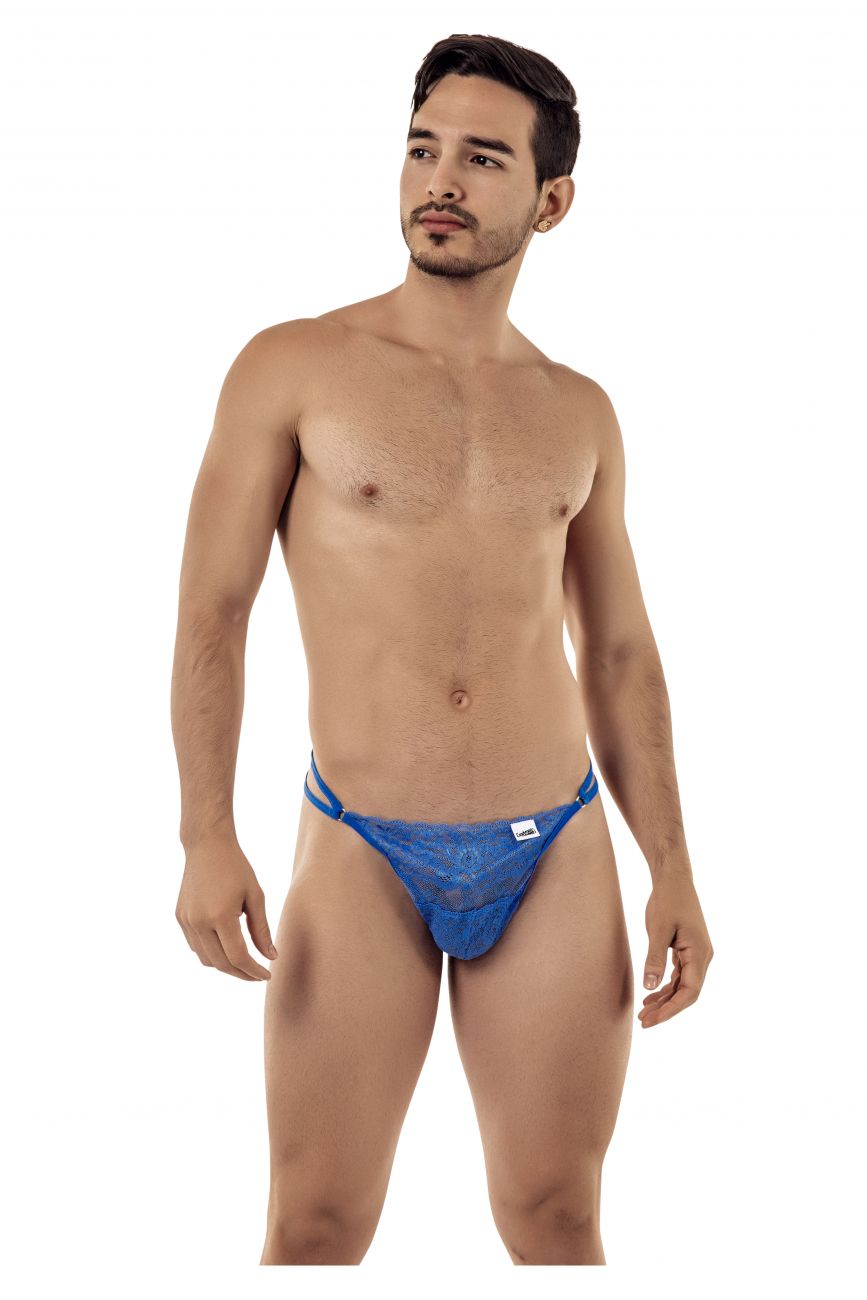 CandyMan 99421 String dentelle couleur bleu