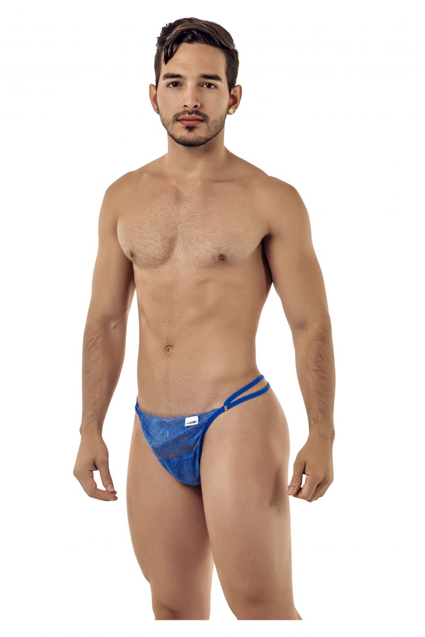 CandyMan 99421 String dentelle couleur bleu