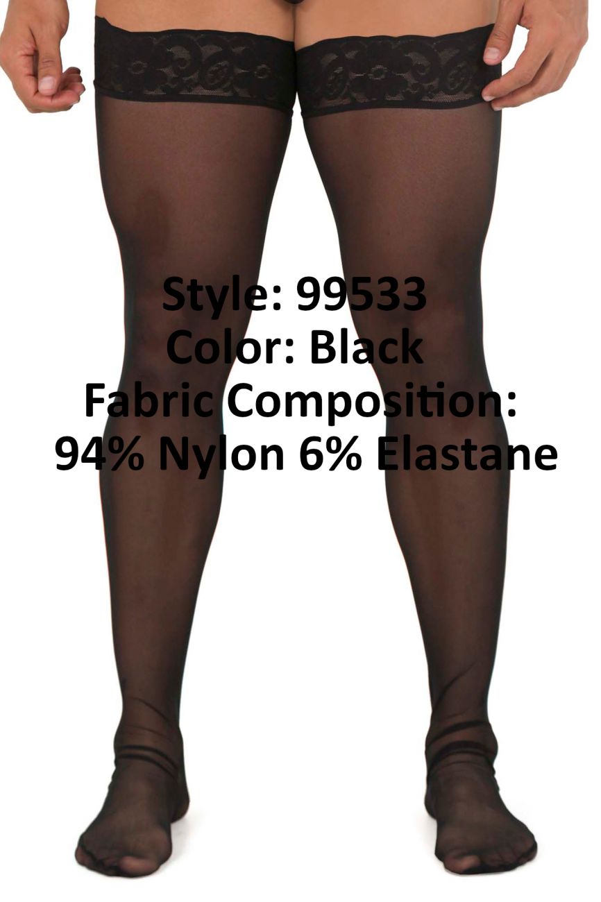 CandyMan 99533 Netz-Overknees Farbe Schwarz