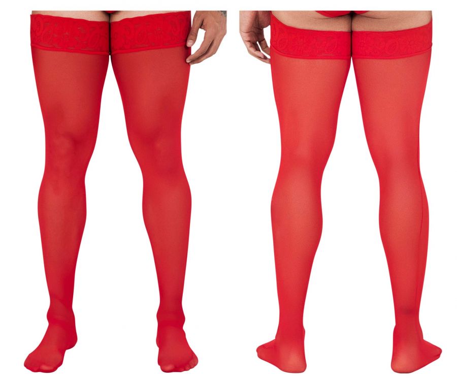 CandyMan 99533 Netz-Overknees Farbe Rot