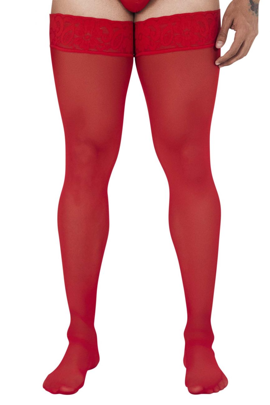 CandyMan 99533 Netz-Overknees Farbe Rot