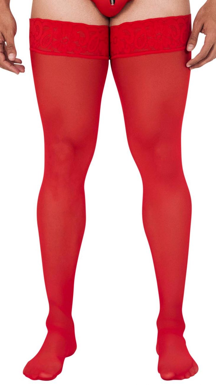 CandyMan 99533 Netz-Overknees Farbe Rot