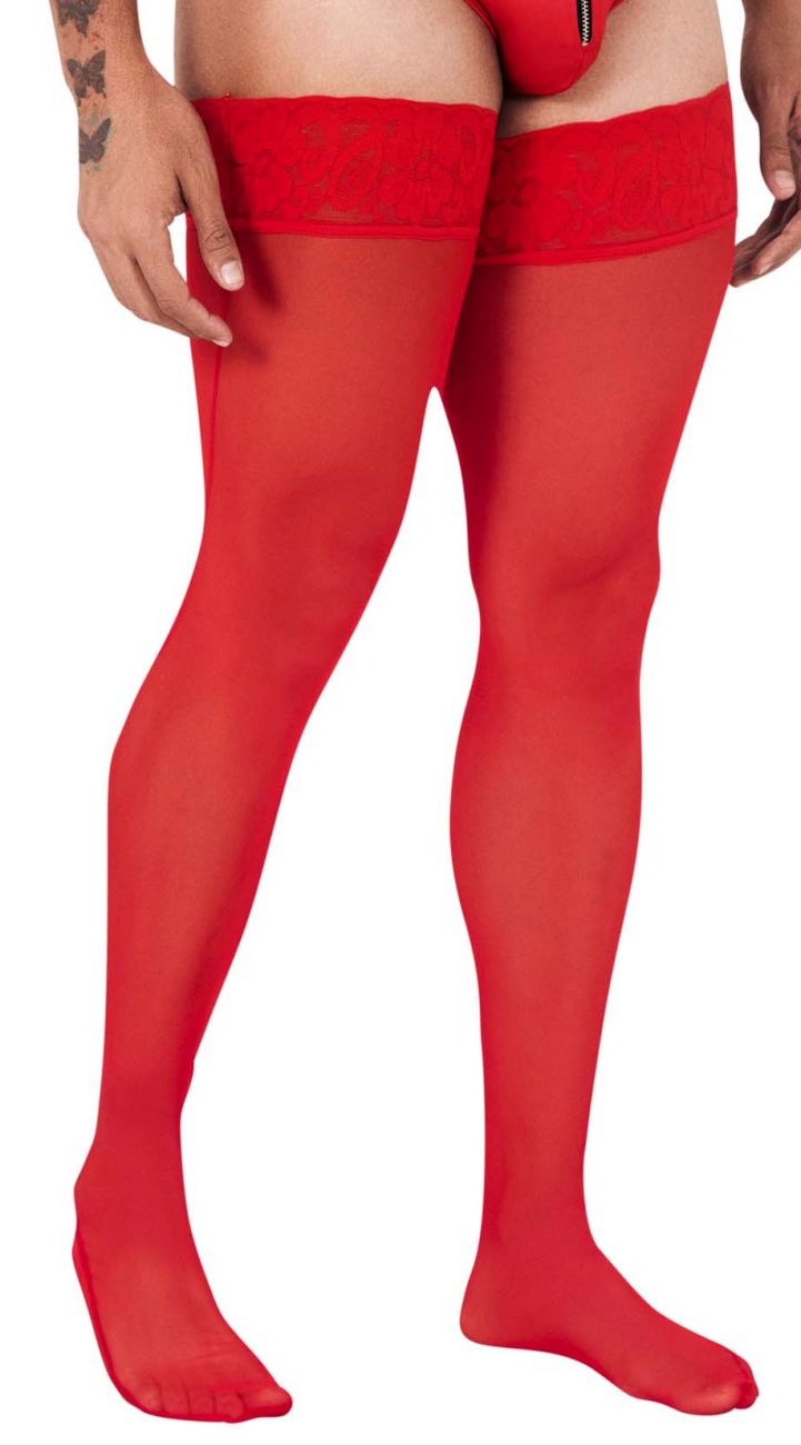 CandyMan 99533 Netz-Overknees Farbe Rot