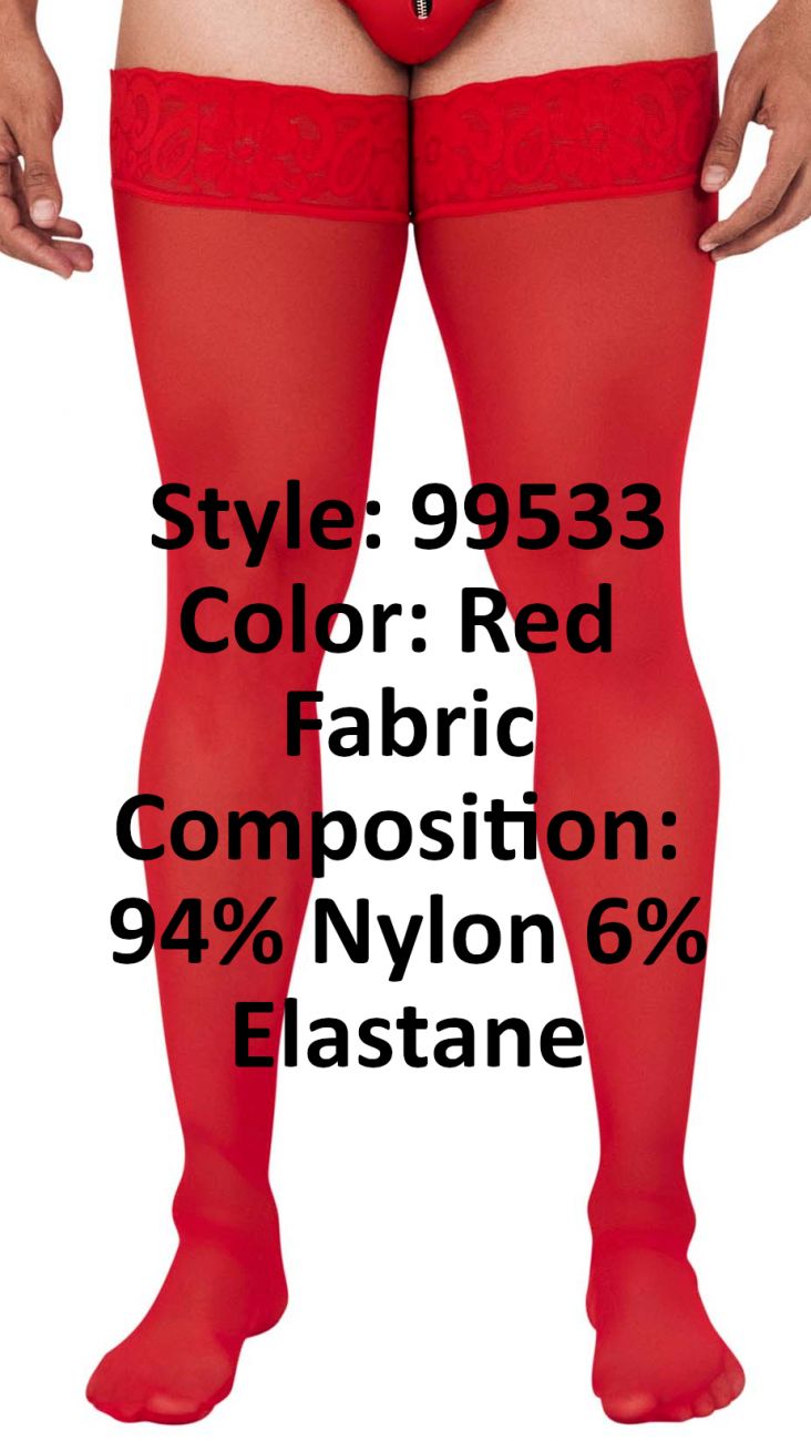 CandyMan 99533 Netz-Overknees Farbe Rot