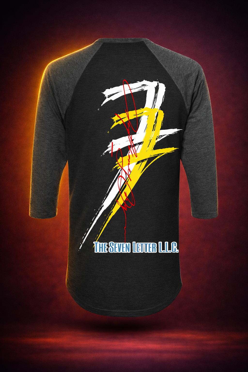 The Dino Team — THE7LETTER Street-Luxury Raglan Tee | USA Cotton | Unisex | XS–3XL