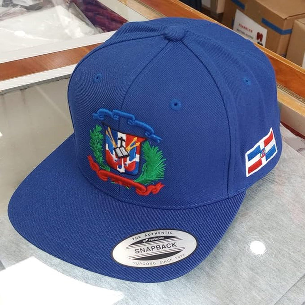 Escudo República Dominicana - Casquette Snapback Royale - Chapeau Couleurs