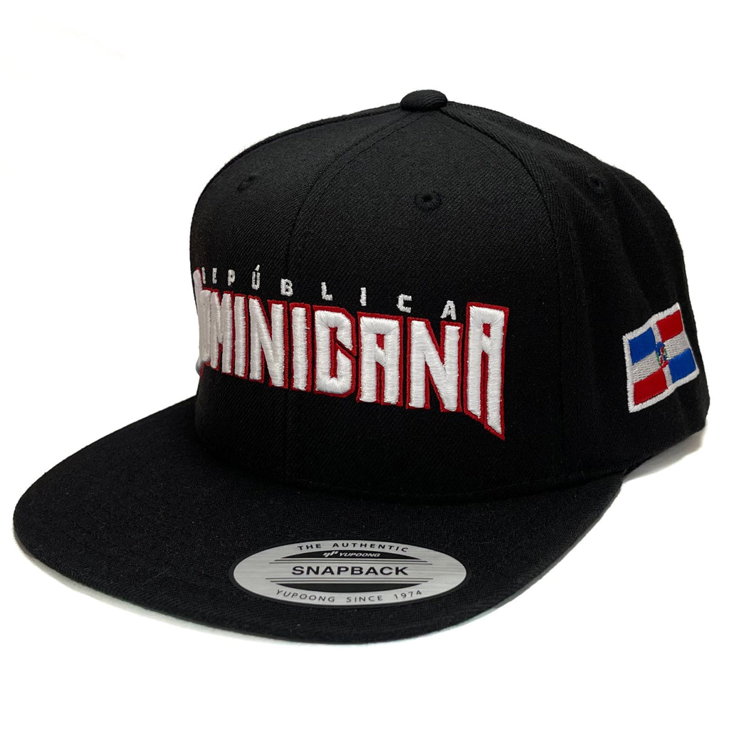 Casquette snapback noire République dominicaine