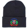 Dominikanischer Schild Skully Schwarze Beanie-Mütze