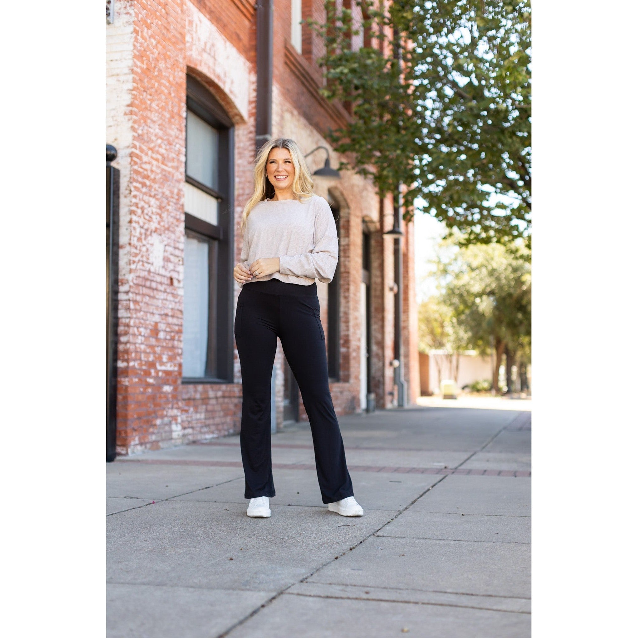 Vanessa - Legging bootcut noir - 27