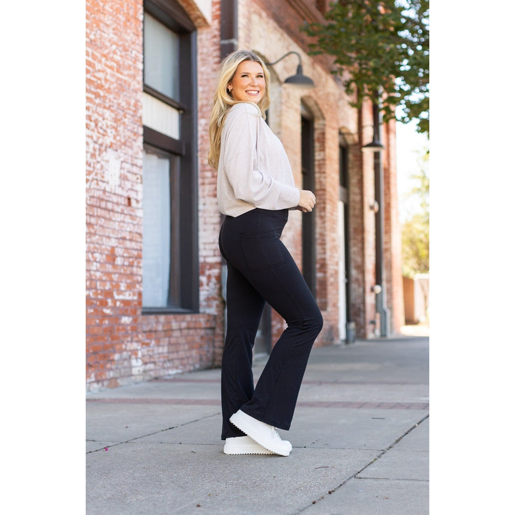 Vanessa - Legging bootcut noir - 27