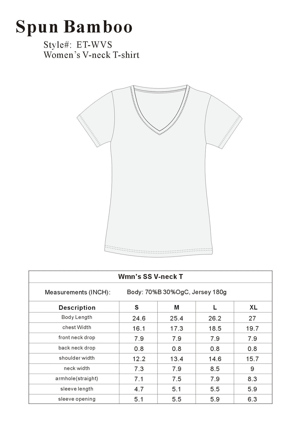 Clearance Women's Bamboo V-Neck Cap Sleeve T-Shirt - The7Letter