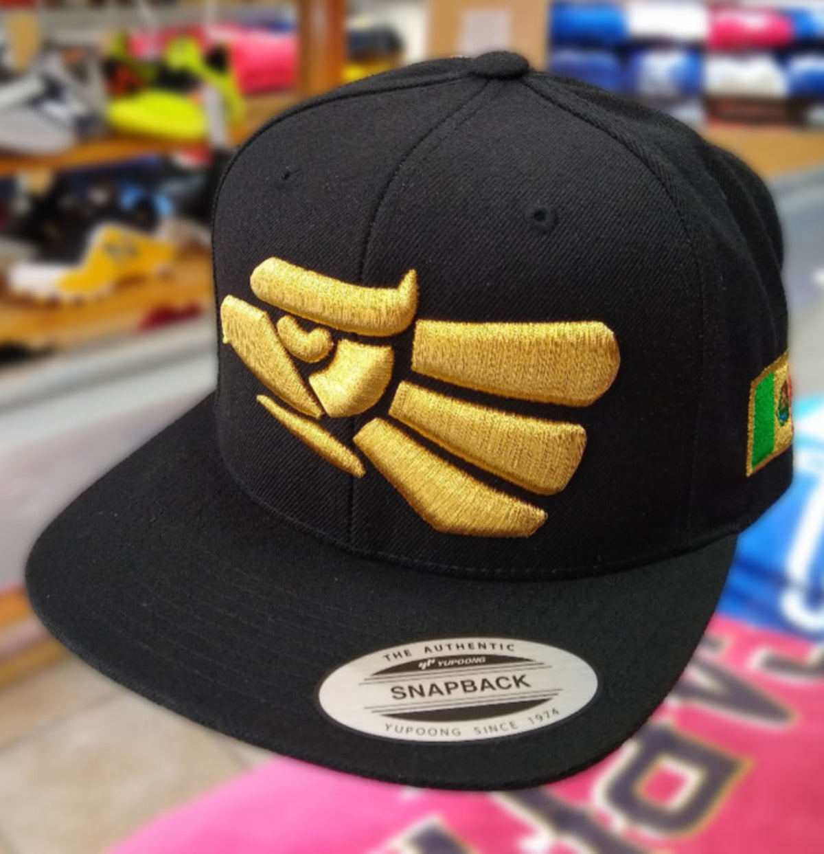 Casquette SnapBack avec large logo brodé Aigle et drapeau du Mexique