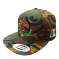 Casquette de baseball en camouflage avec écusson brodé et drapeau du Mexique