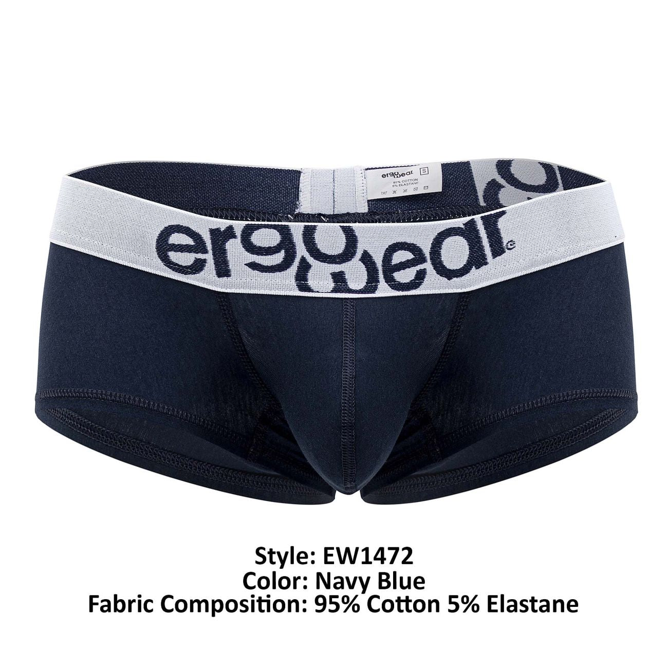 ErgoWear EW1472 MAX COTON Trunks Couleur Bleu Marine