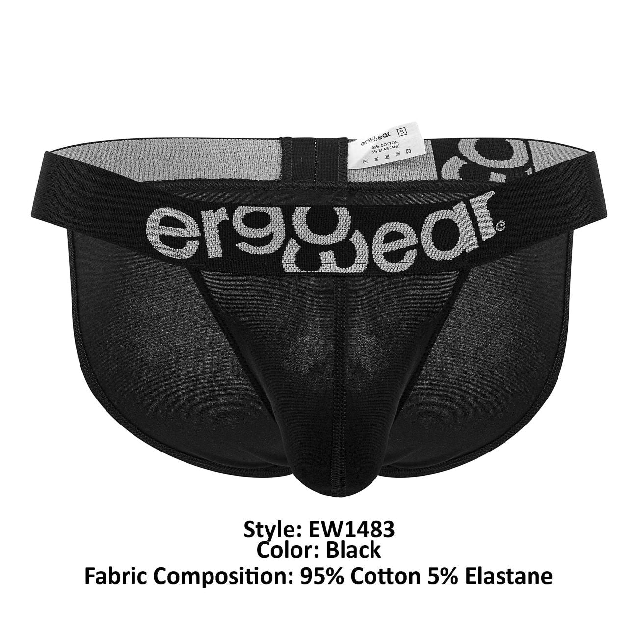 ErgoWear EW1483 Slip MAX COTTON Couleur Noir
