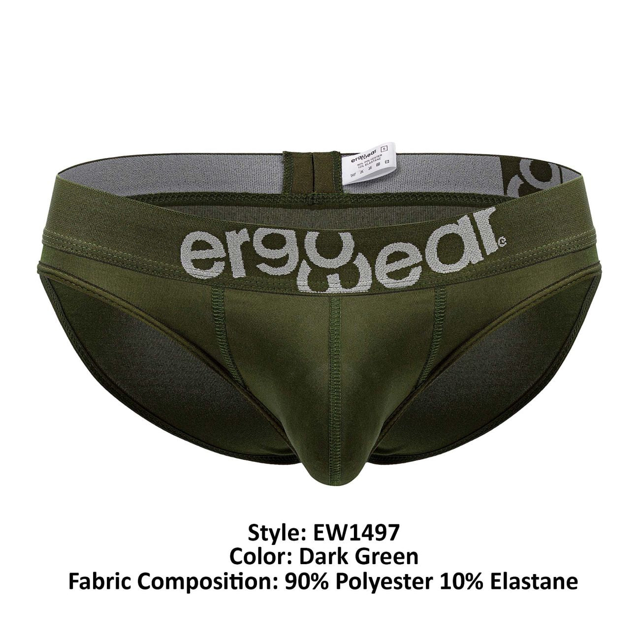 ErgoWear EW1497 Slip de bain HIP Vert foncé