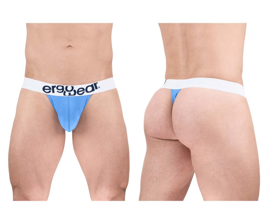 ErgoWear EW1711 MAX COTTON Tanga Couleur Bleu Clair