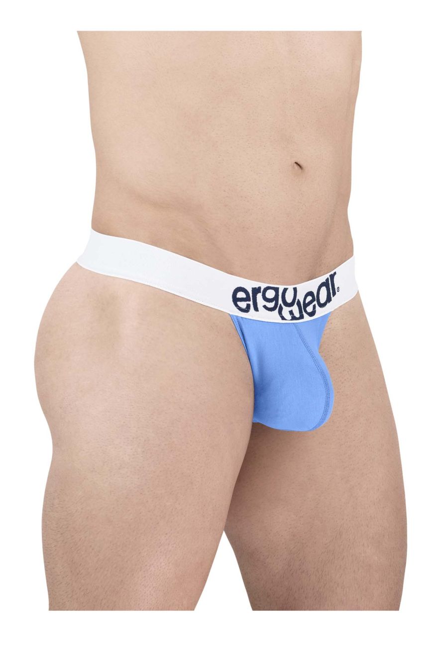 ErgoWear EW1711 MAX COTTON Tanga Couleur Bleu Clair