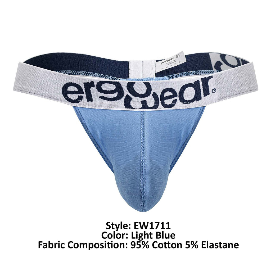 ErgoWear EW1711 MAX COTTON Tanga Couleur Bleu Clair