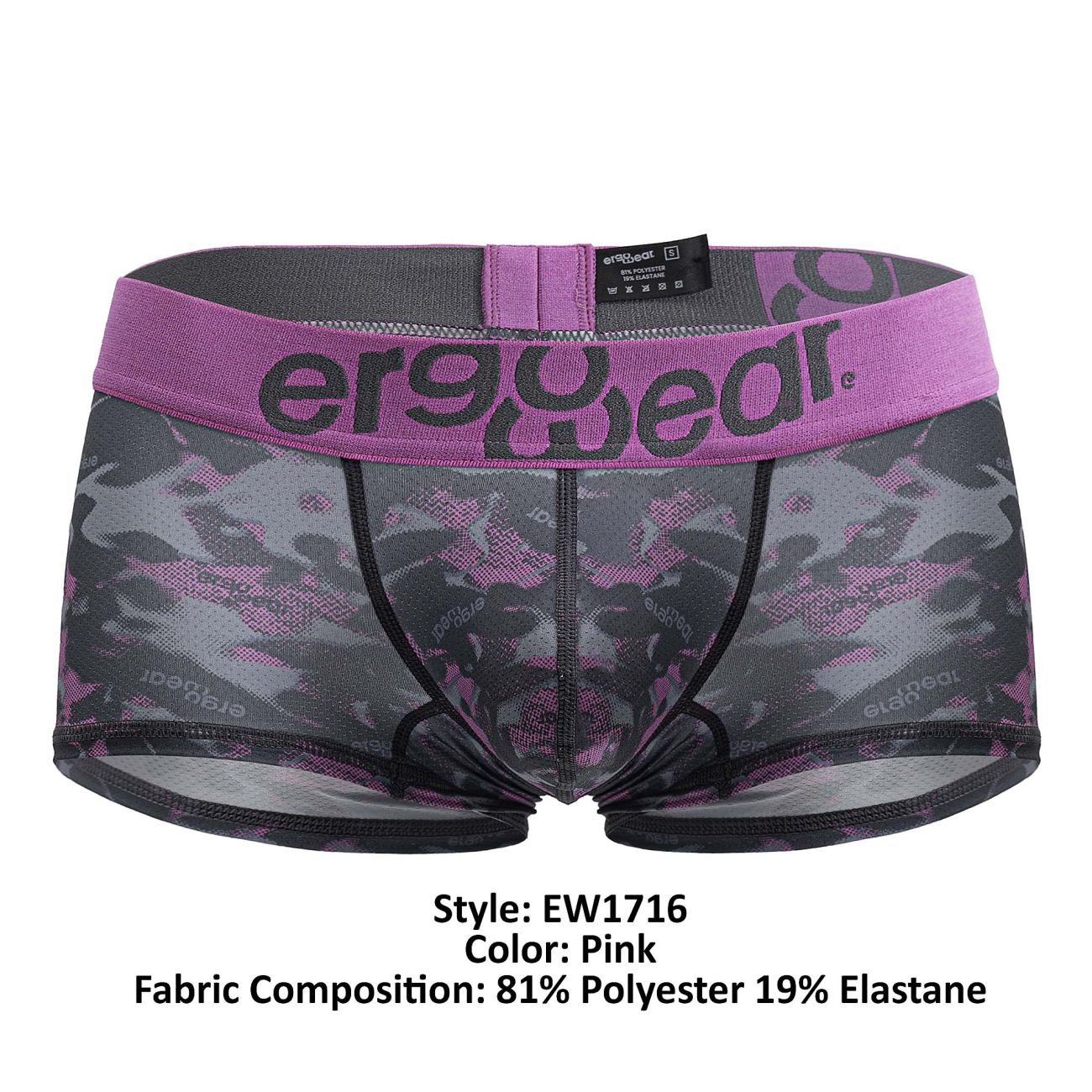 Caleçons ErgoWear EW1716 MAX SE CAMO Couleur Rose