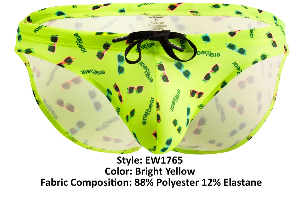 Slip de bain ErgoWear EW1765 X4D SW Couleur Jaune Vif