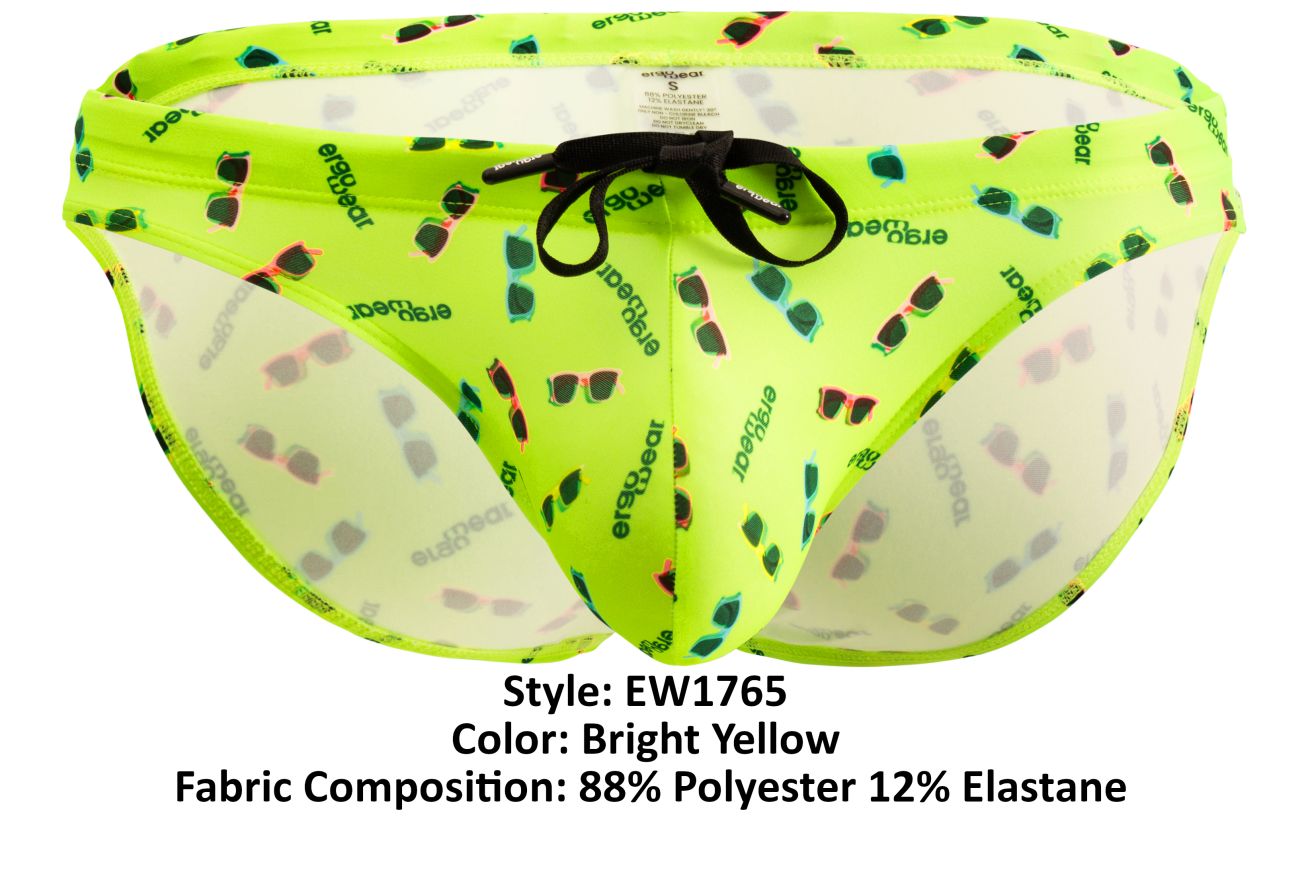 Slip de bain ErgoWear EW1765 X4D SW Couleur Jaune Vif