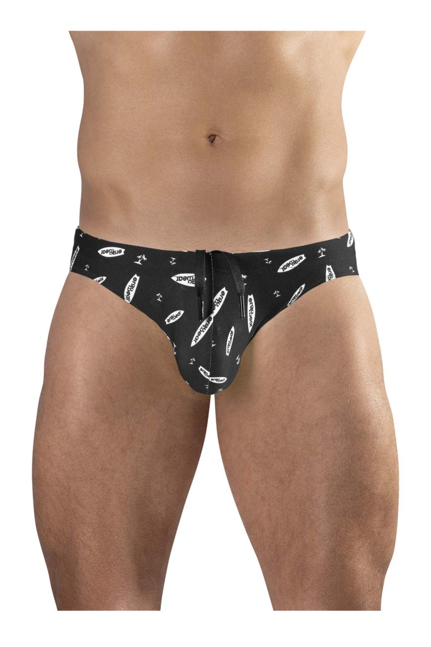 Slip de bain ErgoWear EW1766 X4D SW coloris Noir-Blanc