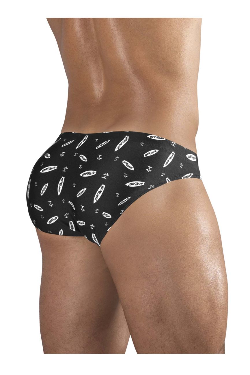Slip de bain ErgoWear EW1766 X4D SW coloris Noir-Blanc