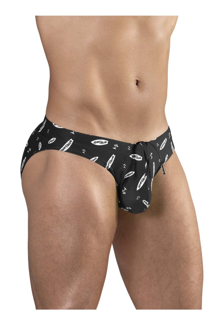 Slip de bain ErgoWear EW1766 X4D SW coloris Noir-Blanc