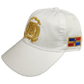 Escudo Republica Dominicana - Dominikanischer Schild Weiß / Metallic-Gold Farbe Dad Hat