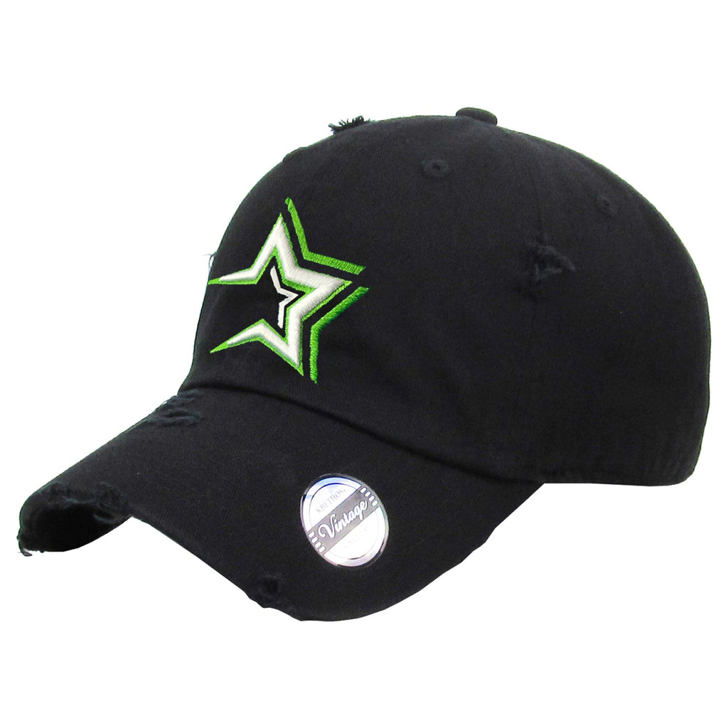 Chapeau noir vintage brodé - Estrellas Orientales