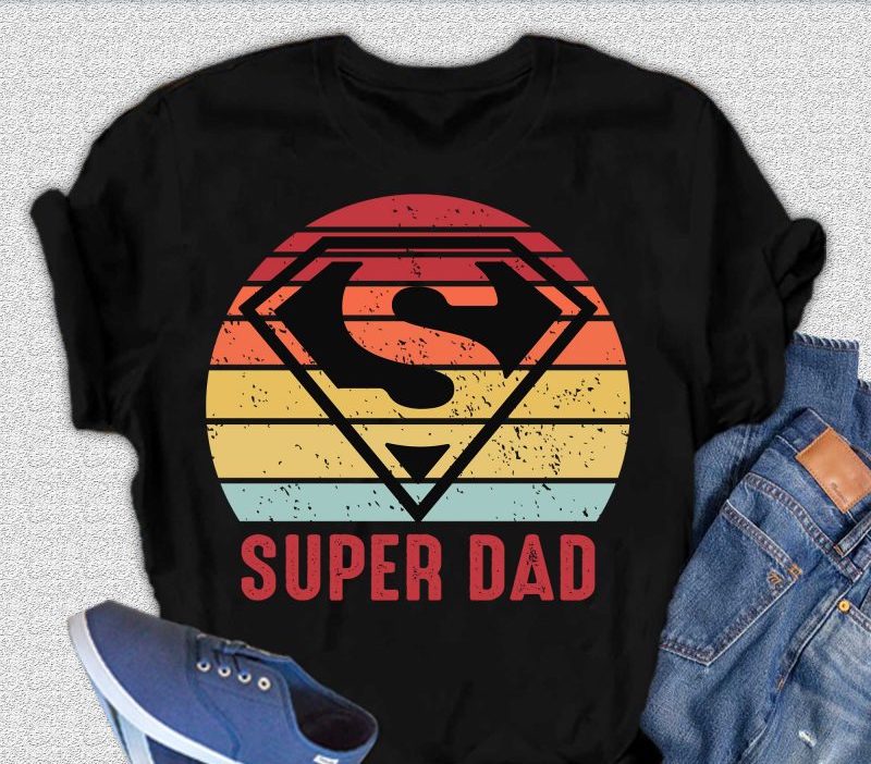 Super Dad Men's Bamboo Viscose/Organic Cotton Short Sleeve Graphic T-Shirt - The7Letter