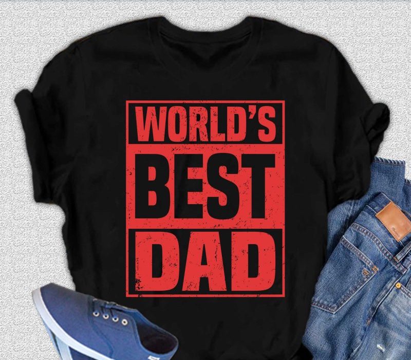 World's Best Dad Men's Bamboo Viscose/Organic Cotton Short Sleeve Graphic T-Shirt - The7Letter