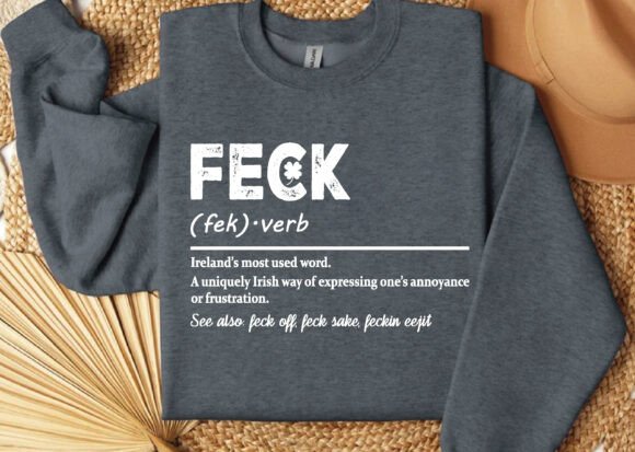 Feck Irish St Patricks Day Unisex Bamboo/Cotton Graphic T-Shirt - The7Letter