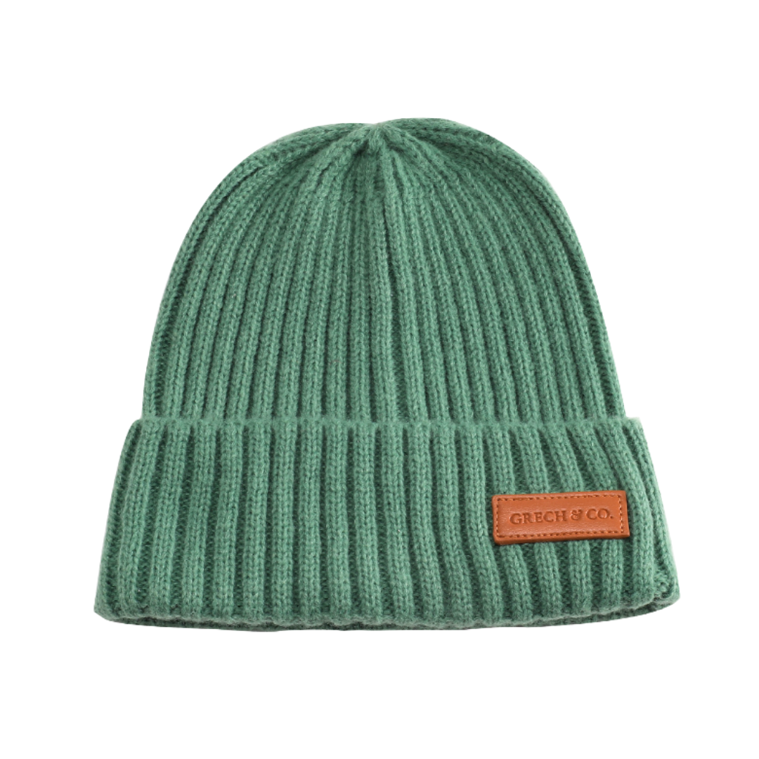 Knit Beanie Wide Rib | Fern - The7Letter