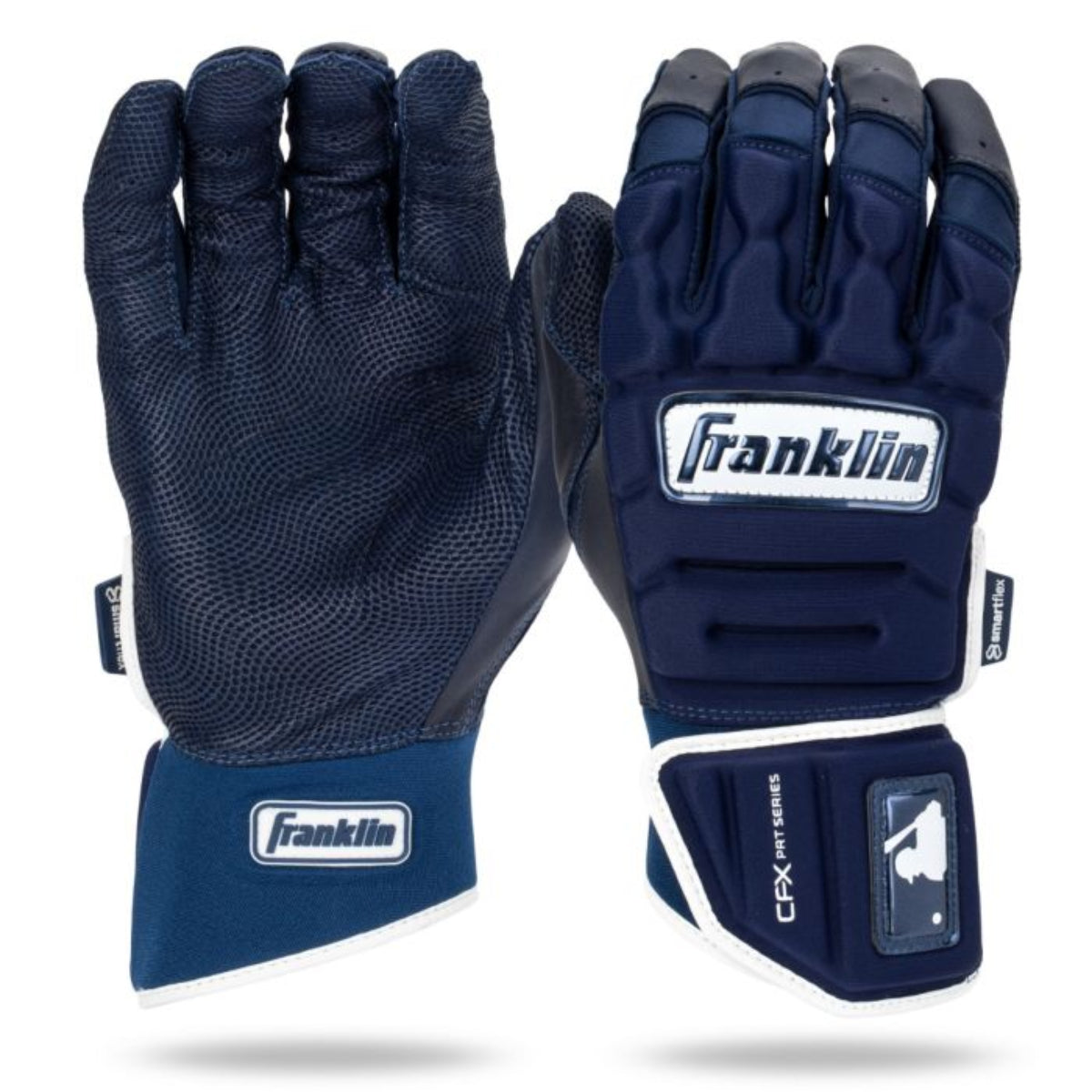 Gants de Frappe Protecteurs Franklin CFX PRT - Bleu Marine / Blanc