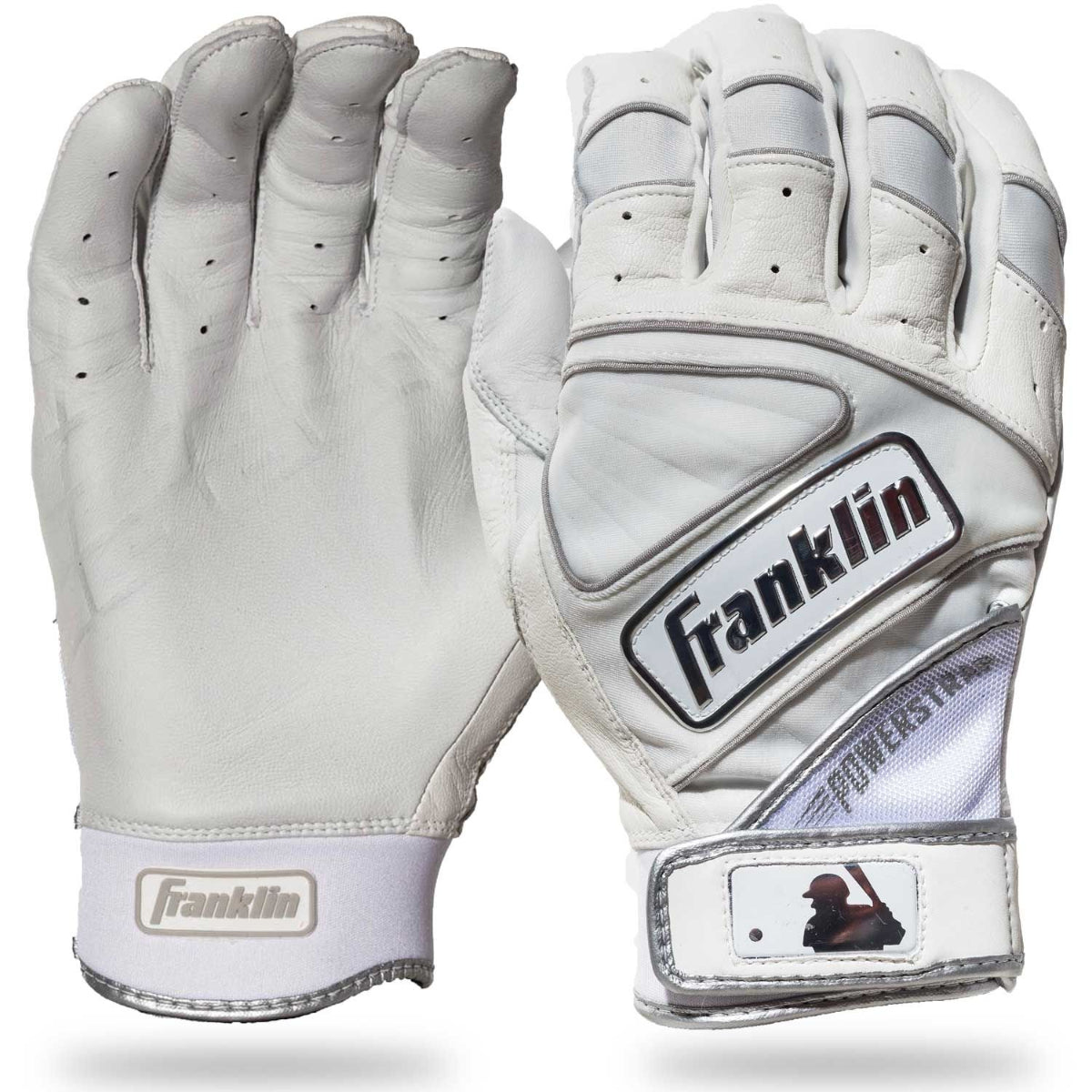 Gants de frappeur Franklin Powerstrap chromés - (20491F)