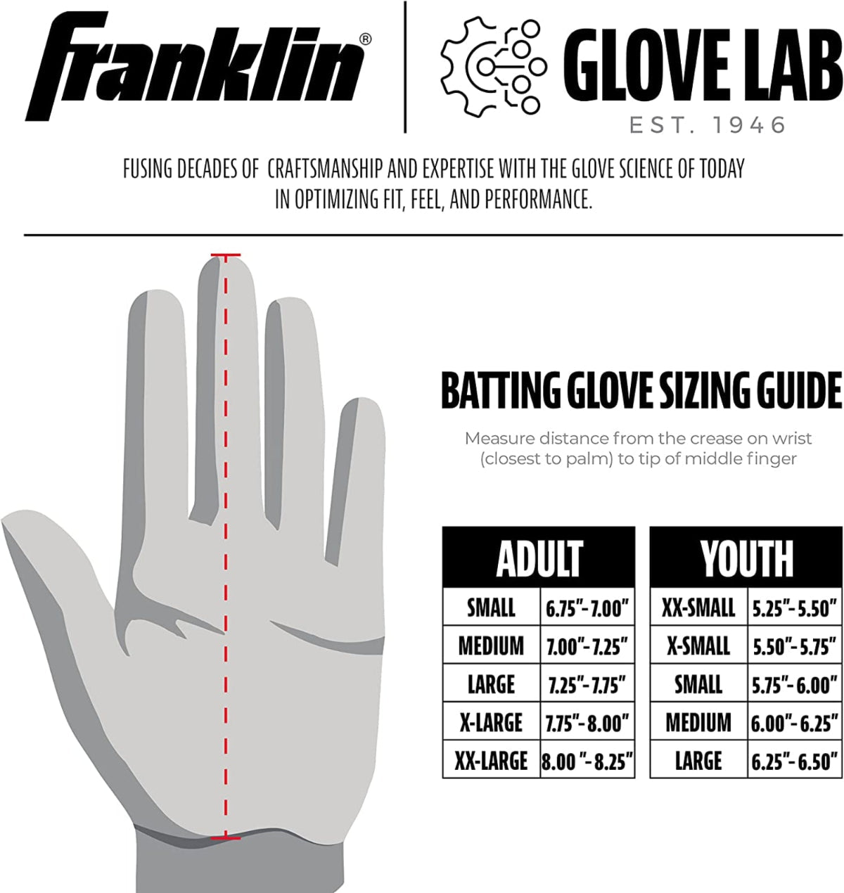 Franklin Pro Classic Gold Series Schlaghandschuhe