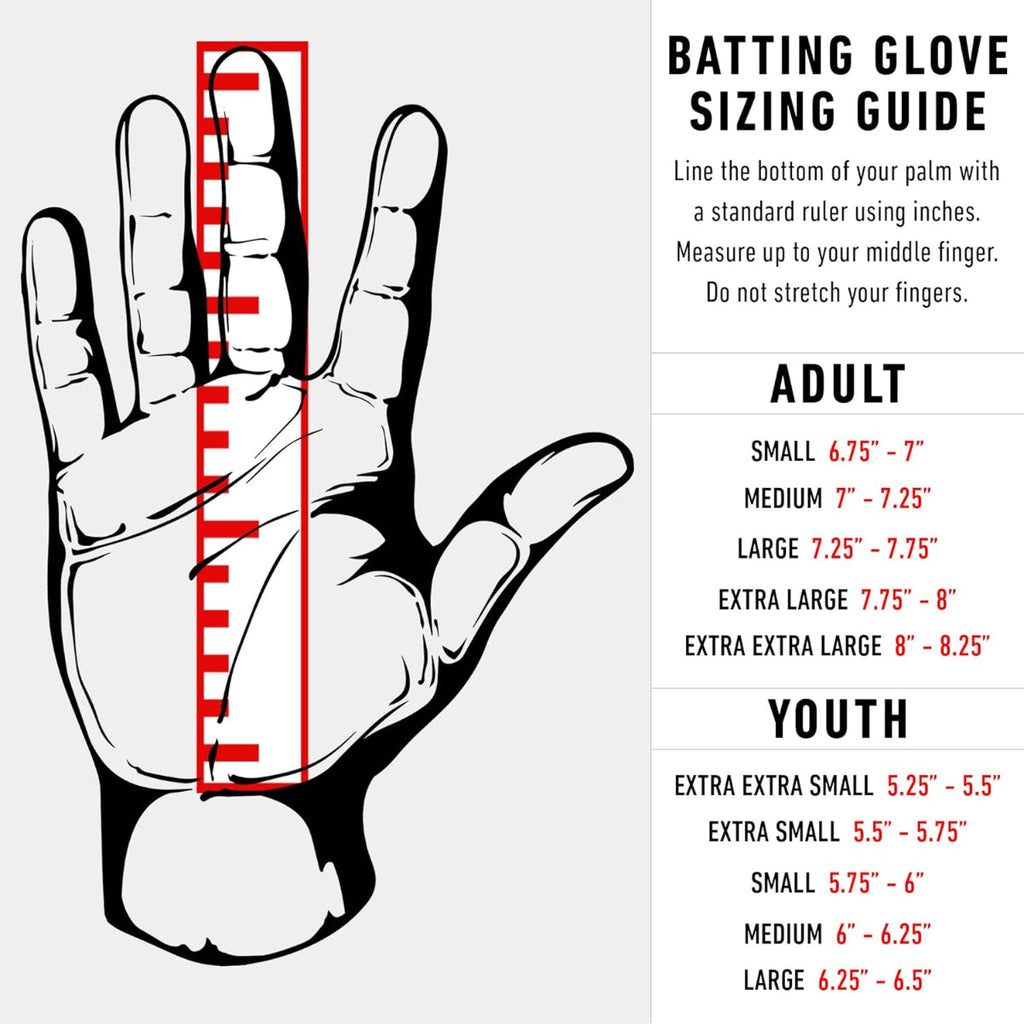 Franklin Sports Adult MLB CFX Pro Batting Gloves - 20557F