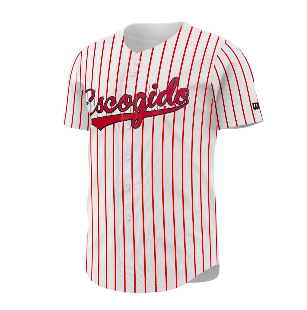 Maillot authentique Escogido - Rayures blanches