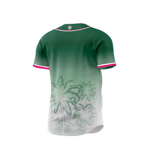 Maillot officiel Serie de Gigantes YOUTH Estrellas Orientales 2024 - Vert Kelly/Blanc