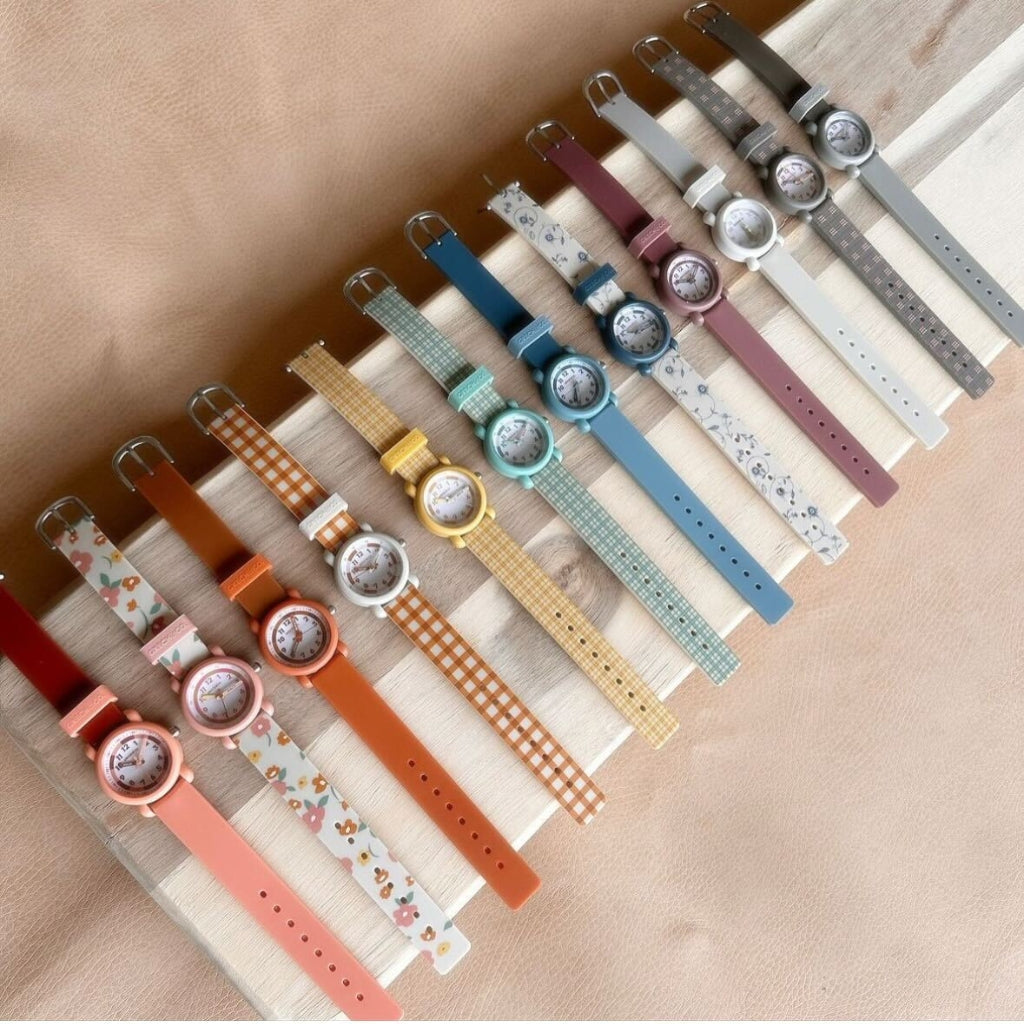 Classic Watches | Silicone + Stainless Steel | Fern Plaid - The7Letter