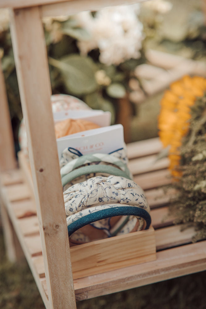 Classic Knot Headband | Organic Cotton | Sunset Meadow - The7Letter